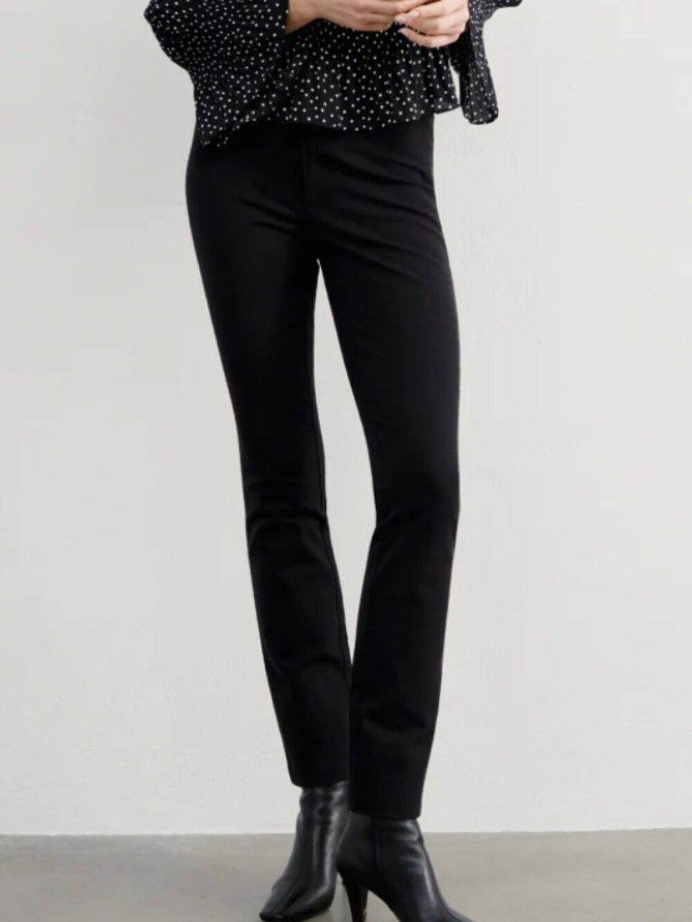 AYR Women's Size 26 Black The Daily Dose Cotton Blend Pants